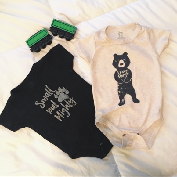 Set of 2 Yoga Sprout onsies size 3-6months 🐻🧡 - Picture 5 of 5